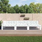 Vidaxl palletkussens 7 st bladpatroon stof