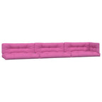 Vidaxl palletkussens 7 st stof roze