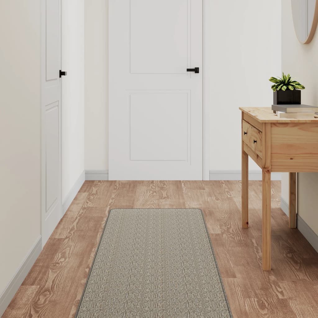 Vidaxl tapijtloper 50x150 cm sisal-look platina