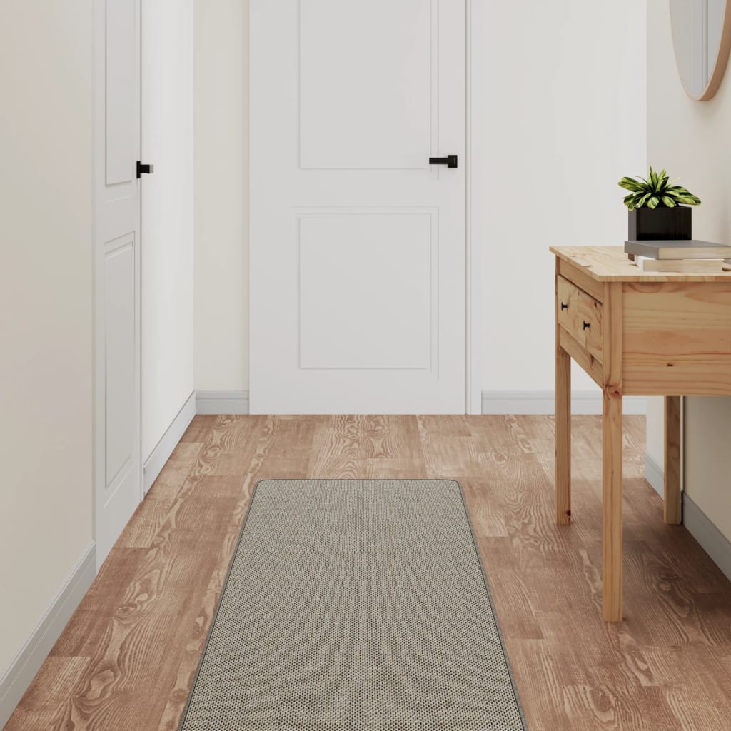 Vidaxl tapijtloper 50x250 cm sisal-look platina