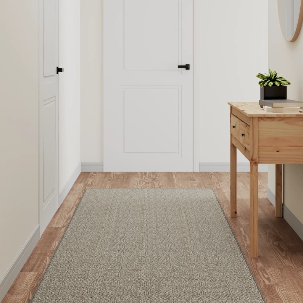 Vidaxl tapijtloper 80x250 cm sisal-look platina