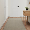 Vidaxl tapijtloper 80x300 cm sisal-look zilverkleurig