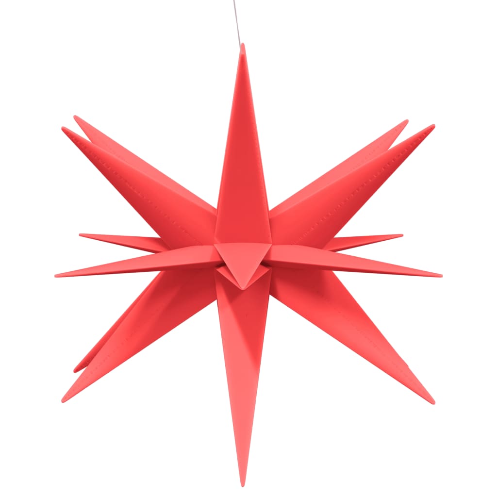 VidaXL Kerstlampen met LED's 3 st inklapbaar 100 cm rood