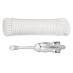 Vidaxl anker met touw inklapbaar 2,5 kg smeedijzer zilverkleurig