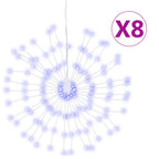 Vidaxl kerstverlichting vuurwerk 8 st 140 blauwe led's 17 cm