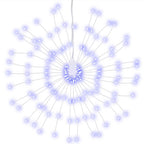 Vidaxl kerstverlichting vuurwerk 8 st 140 blauwe led's 17 cm