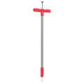 Vidaxl onkruidsteker 93,5 cm gepoedercoat staal rood en grijs
