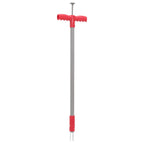Vidaxl onkruidsteker 93,5 cm gepoedercoat staal rood en grijs