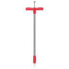Vidaxl onkruidsteker 93,5 cm gepoedercoat staal rood en grijs