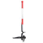 Vidaxl onkruidsteker 99,5 cm geanodiseerd aluminium rood en zilver