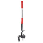 Vidaxl onkruidsteker 99,5 cm geanodiseerd aluminium rood en zilver