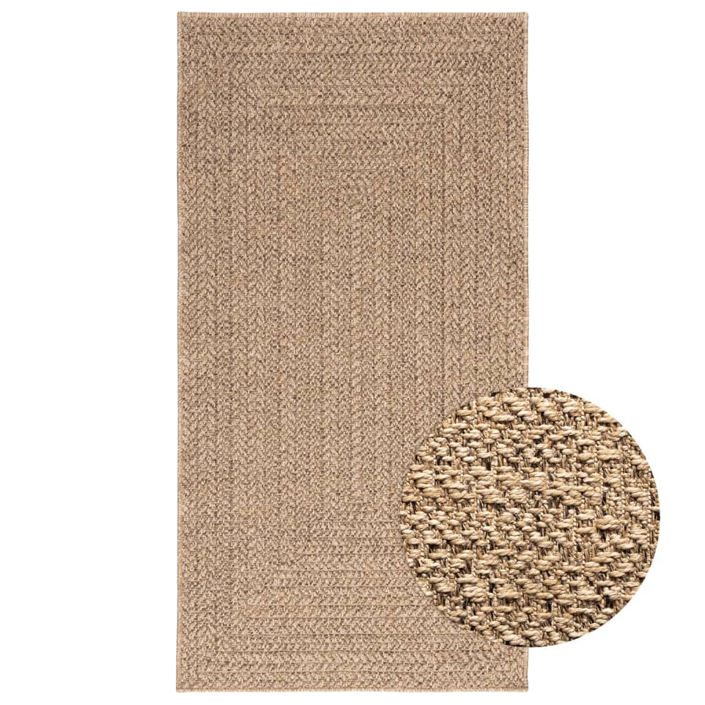Vidaxl vloerkleed zizur binnen en buiten 80x150 cm jute look