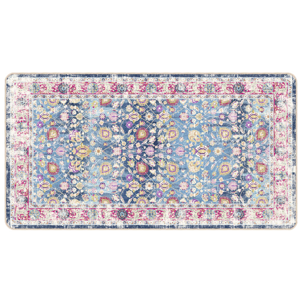 Vidaxl vloerkleed wasbaar 80x150 cm meerkleurig