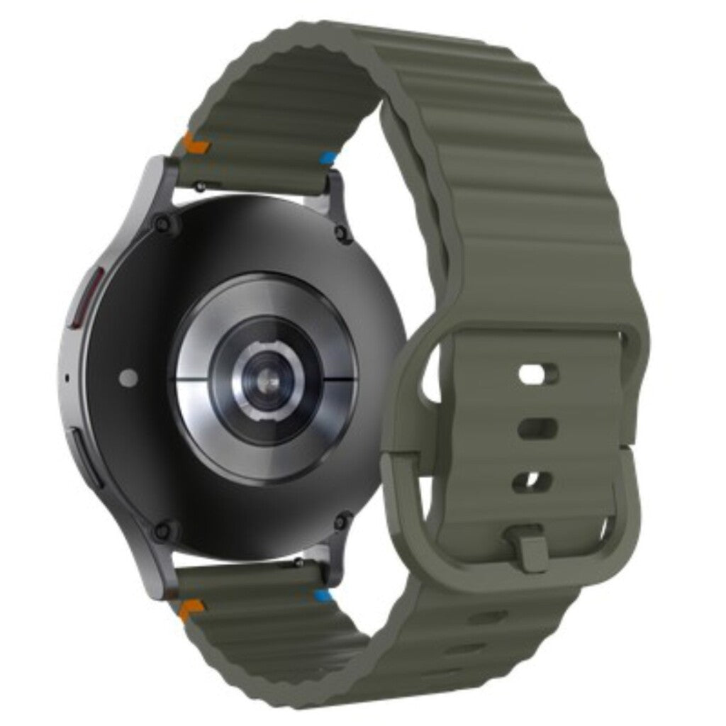 JustinCase - JustinCase activeflex strap voor samsung galaxy watch 20mm khaki