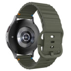 Justincase activeflex strap voor samsung galaxy watch 20mm khaki