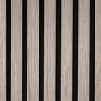 Wallart akupanelen 4 st akoestisch grijs eiken