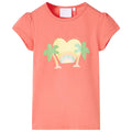 VidaXL Kindershirt 104 koraalkleurig