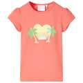 Vidaxl kindershirt 116 koraalkleurig