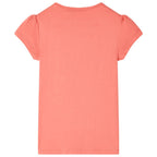 Vidaxl kindershirt 116 koraalkleurig
