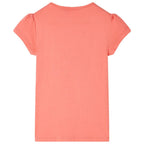Vidaxl kindershirt 128 koraalkleurig