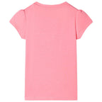 Vidaxl kindershirt 128 neonroze
