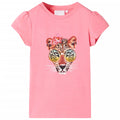 Vidaxl kindershirt 140 neonroze