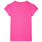 VidaXL Kindershirt 92 donkerroze