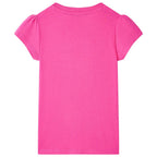 VidaXL Kindershirt 116 donkerroze