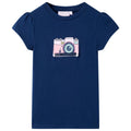 VidaXL Kindershirt 104 marineblauw