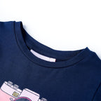 VidaXL Kindershirt 128 marineblauw