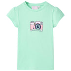 VidaXL Kindershirt 92 felgroen
