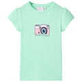 VidaXL Kindershirt 104 felgroen