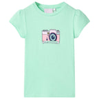 VidaXL Kindershirt 104 felgroen