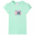 Vidaxl kindershirt 116 felgroen