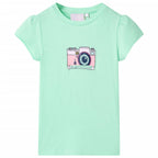 Vidaxl kindershirt 116 felgroen