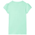 VidaXL Kindershirt 128 felgroen