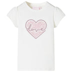 Vidaxl kindershirt 104 ecru