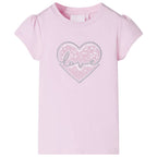 VidaXL Kindershirt 116 lichtroze