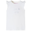 VidaXL Kindershirt met mouwen met ruches 92 wit