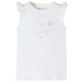 Vidaxl kindershirt met mouwen met ruches 140 wit