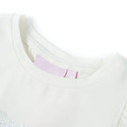 Vidaxl kindershirt met mouwen met ruches 140 wit