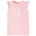VidaXL Kindershirt met ruches aan de mouwen 92 lichtroze