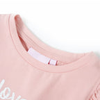 Vidaxl kindershirt met ruches aan de mouwen 104 lichtroze
