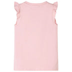 Vidaxl kindershirt met ruches aan de mouwen 116 lichtroze