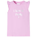 Vidaxl kindershirt met ruches aan de mouwen 104 lila