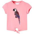 VidaXL Kindershirt 128 fluorescerend roze