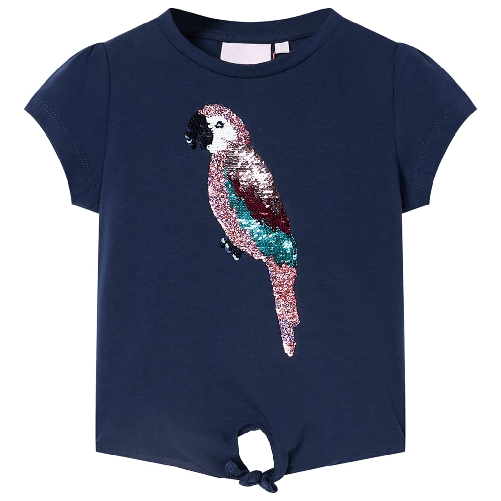 VidaXL Kindershirt 116 marineblauw