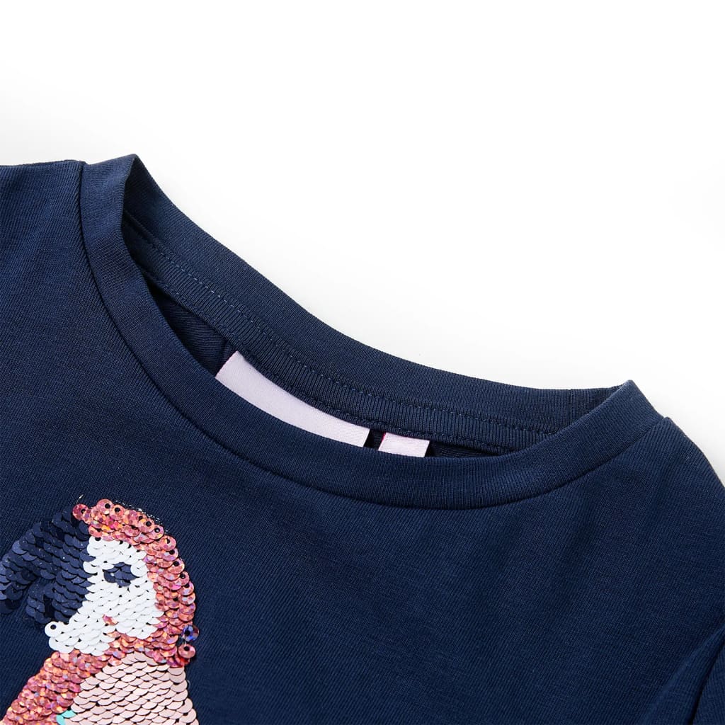 VidaXL Kindershirt 116 marineblauw