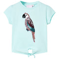 VidaXL Kindershirt 92 lichtzeeblauw