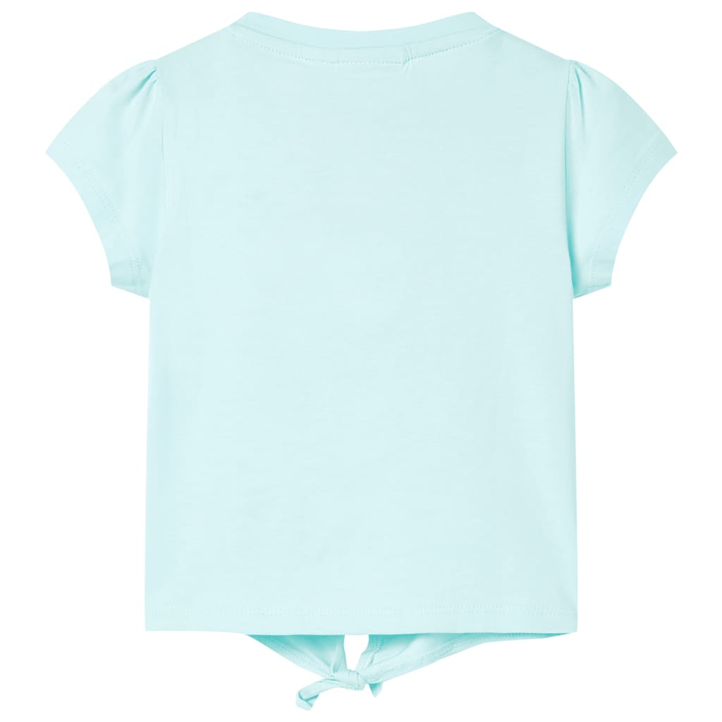 VidaXL Kindershirt 104 lichtzeeblauw